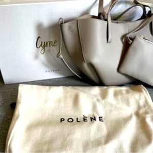 Polene mini Cyme taupe. Classic and quiet luxury.